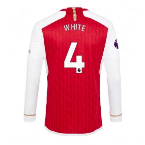 Maillot de foot Arsenal Benjamin White #4 Domicile 2023-24 Manche Longue